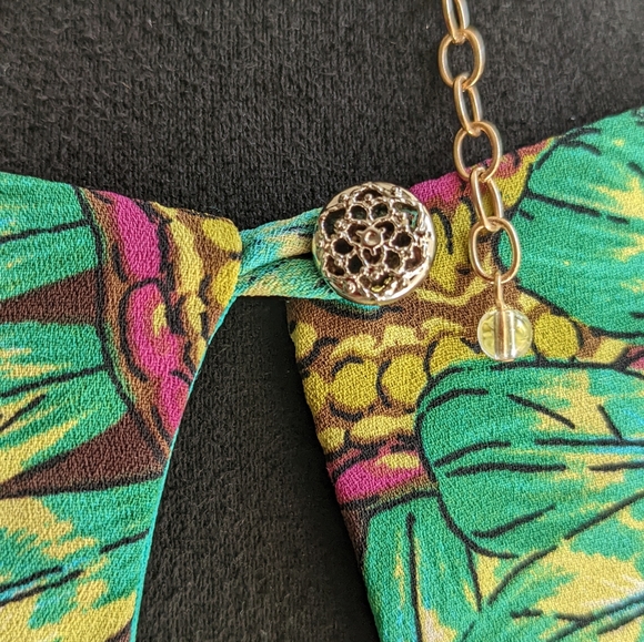 GREEN TRAPEZE DRESS size S - Picture 2 of 15